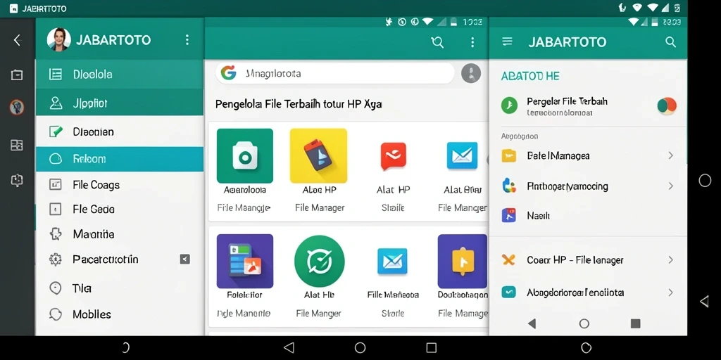 Tampilan antarmuka aplikasi JABARTOTO untuk pengelolaan file yang efisien.