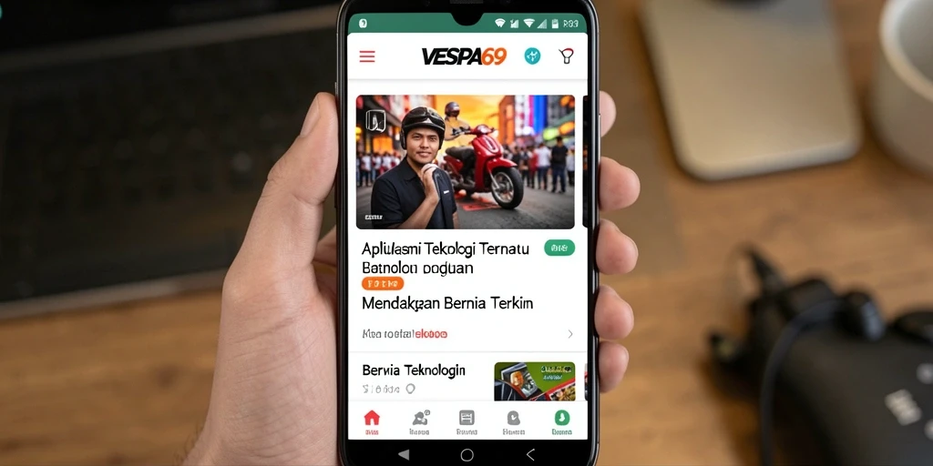 Tampilan antarmuka VESPA69 yang modern dan informatif.