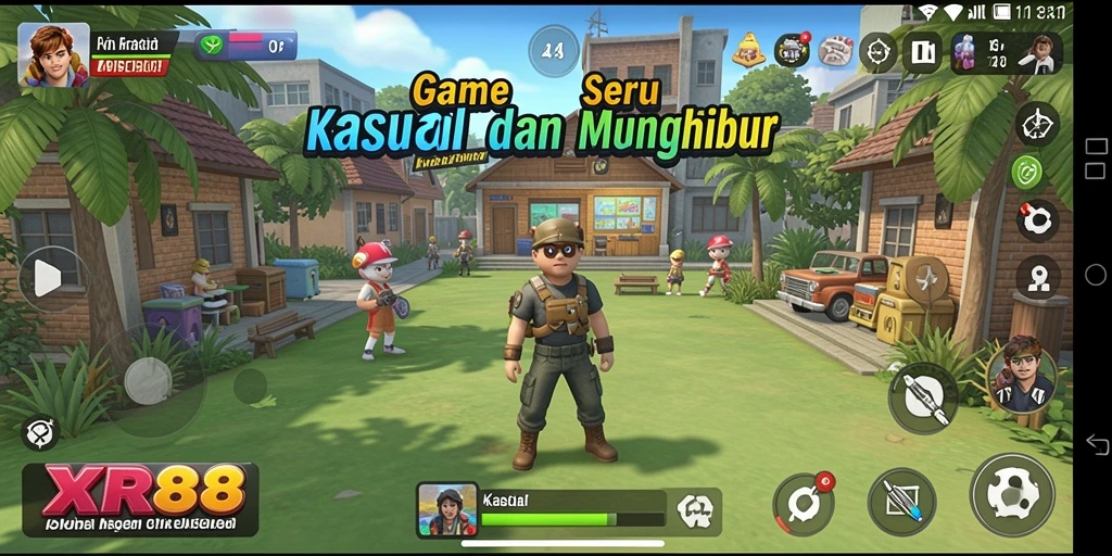 Tampilan antarmuka XR88 yang menawan dan penuh warna.